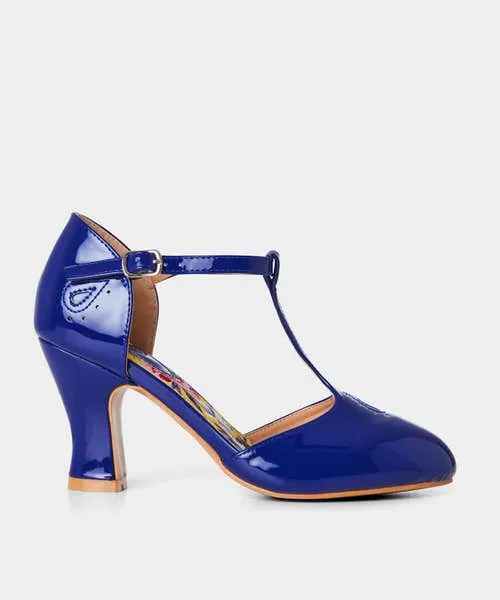 Shoes Sandals and Boots Sunday Best Patent TBar Shoes French Navy Joebrowns Apparel