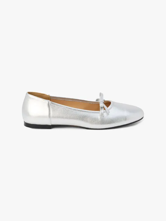 Shoes Women Missy Ballet Flat Silver Lisa Says Gah Shoes Women Missy Ballet Flat Silver Lisa Says Gah