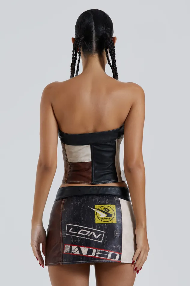 Shop Daytona Vegan Leather Corset Top Women Tops Jaded London