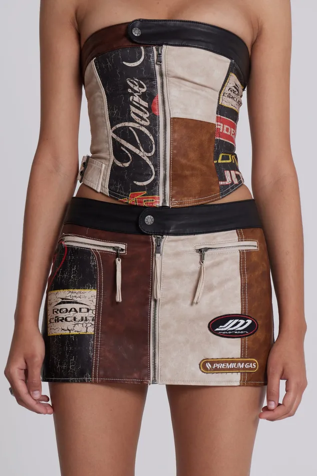Shop Daytona Vegan Leather Corset Top Women Tops Jaded London