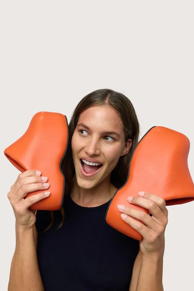 Shop Simon Miller BUBBLE CLOGS Platform Bubble Clog Mod Orange