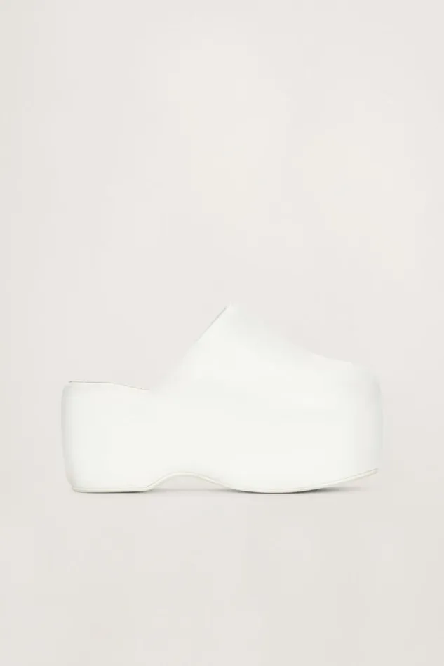 Shop Simon Miller BUBBLE CLOGS Platform Bubble Clog White