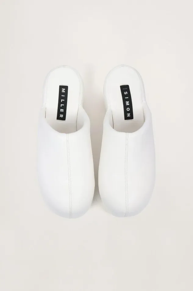 Shop Simon Miller BUBBLE CLOGS Platform Bubble Clog White