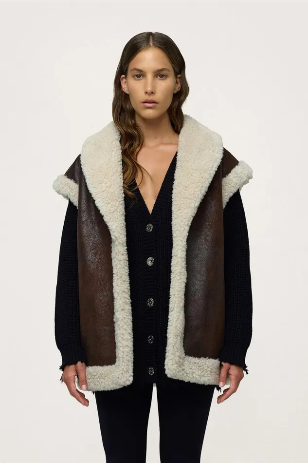 Shop Simon Miller JacketsCoats Jetz Vest Choco Brown