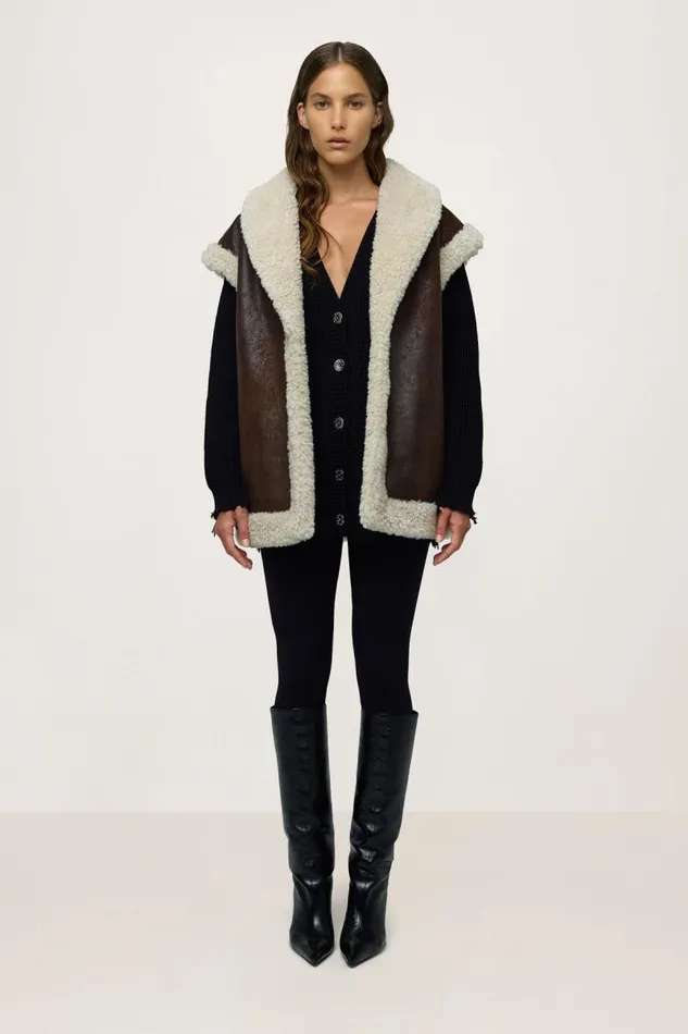 Shop Simon Miller JacketsCoats Jetz Vest Choco Brown
