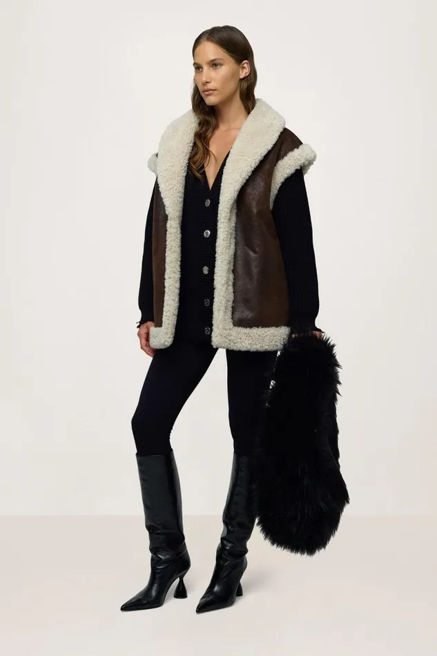 Shop Simon Miller JacketsCoats Jetz Vest Choco Brown