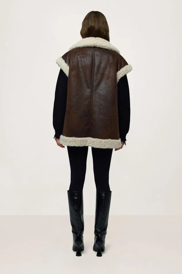 Shop Simon Miller JacketsCoats Jetz Vest Choco Brown