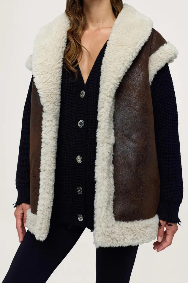 Shop Simon Miller JacketsCoats Jetz Vest Choco Brown