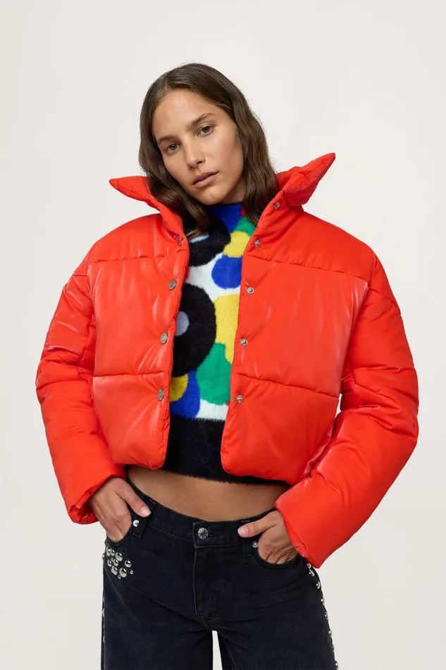 Shop Simon Miller JacketsCoats Puffy Puff Jacket Mod Orange