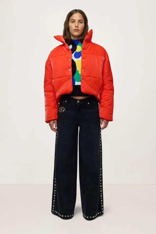 Shop Simon Miller JacketsCoats Puffy Puff Jacket Mod Orange