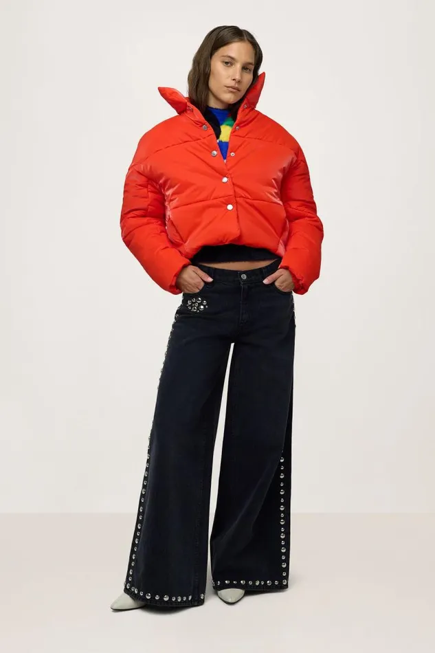 Shop Simon Miller JacketsCoats Puffy Puff Jacket Mod Orange