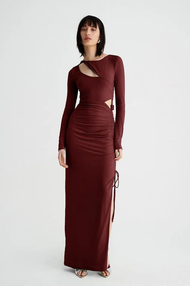 Shop SUBOO Dresses Theta Long Sleeve Maxi Dress