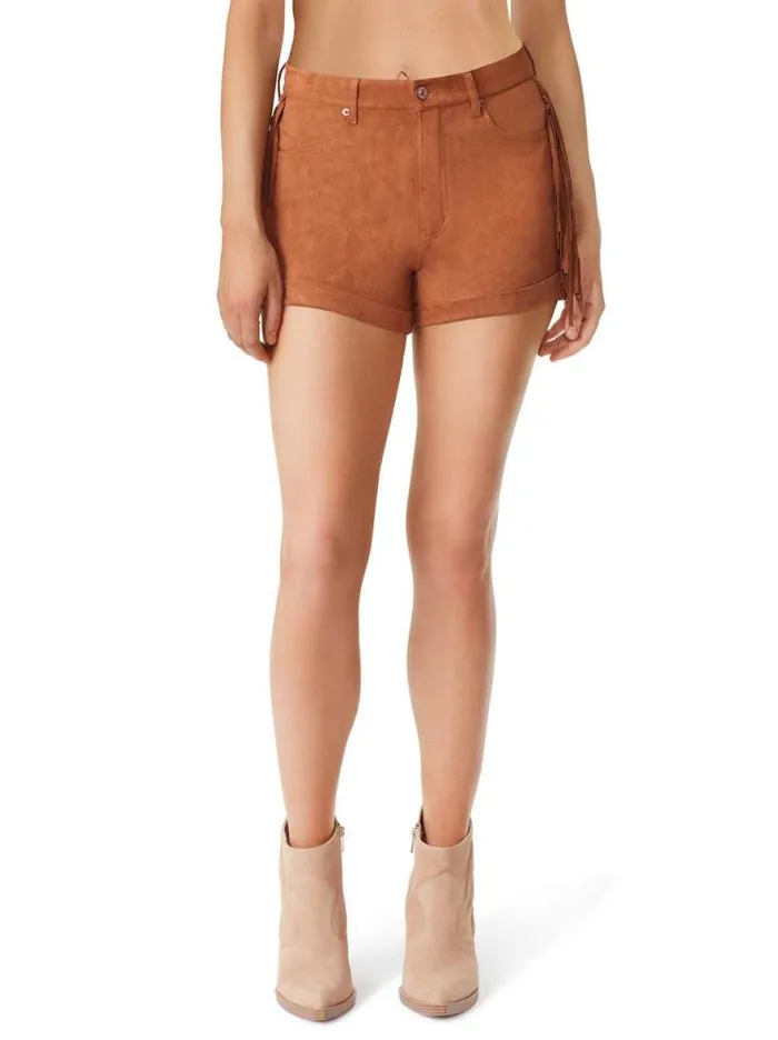 Shorts Clothing Jessica Simpson Callie Fringe Short In Glazed Ginger