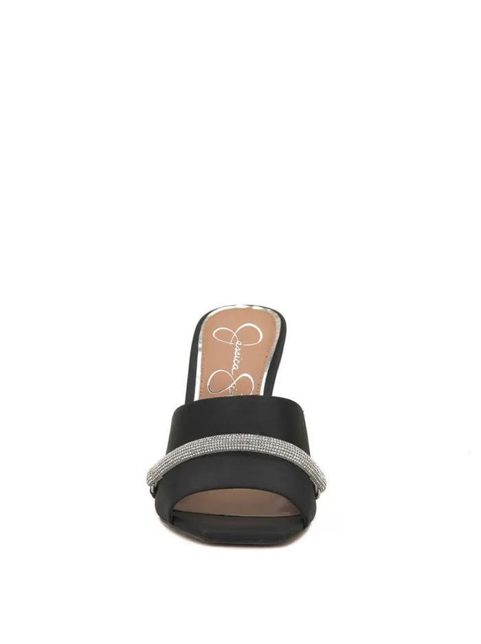 Slides and Mules Shoes Jessica Simpson Piaria High Heel Sandal In Black