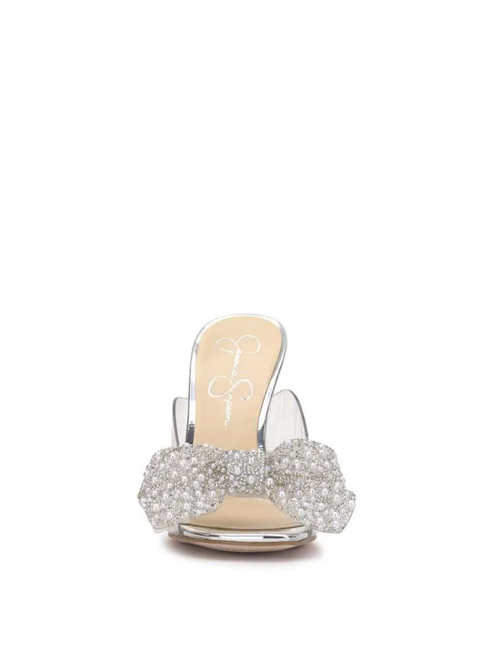 Slides and Mules Shoes Jessica Simpson Saidah Block Heel In Clear