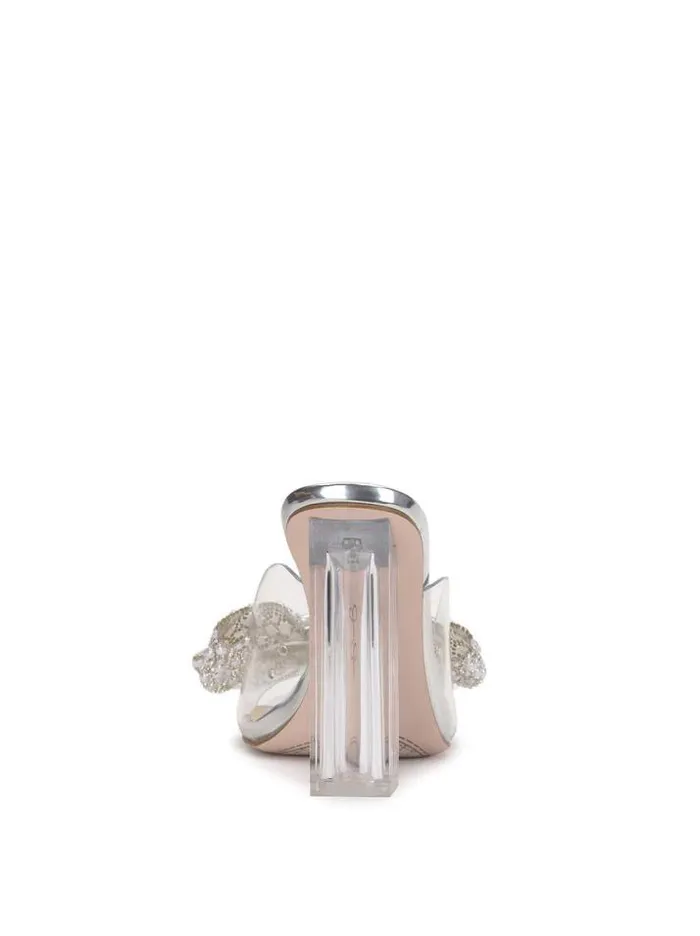 Slides and Mules Shoes Jessica Simpson Saidah Block Heel In Clear