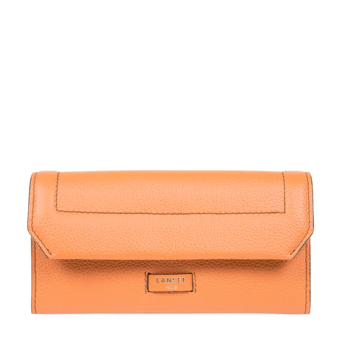 Slim Flap Wallet Camel Women Lancel Wallet