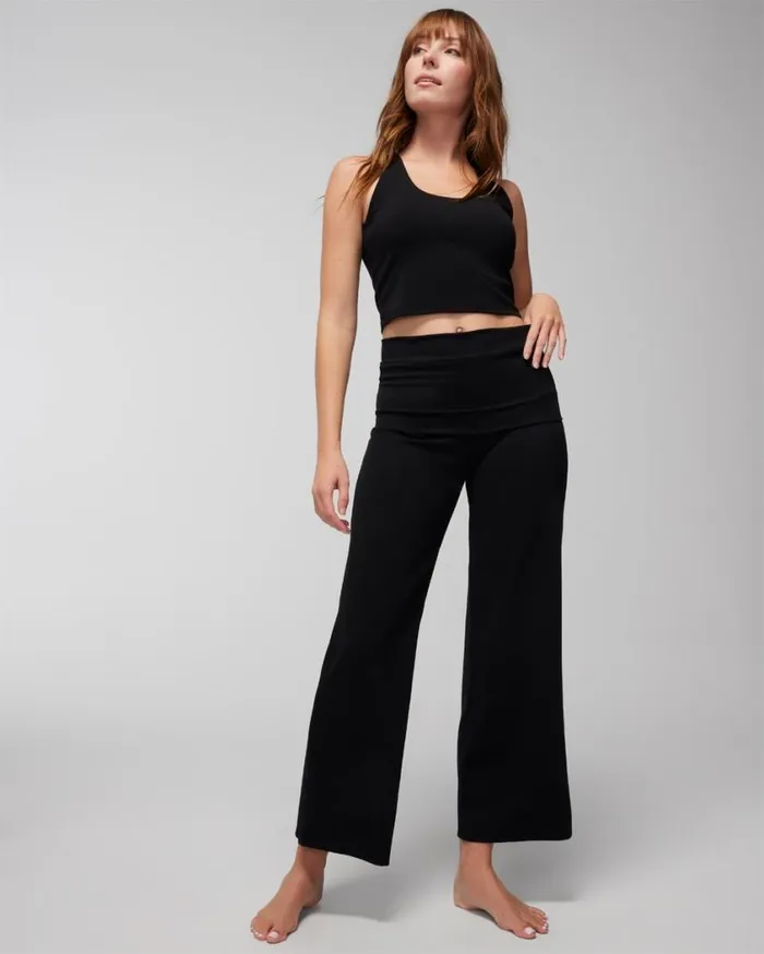 Soma 247 FoldOver HighWaisted Bottoms Black Women Bottoms