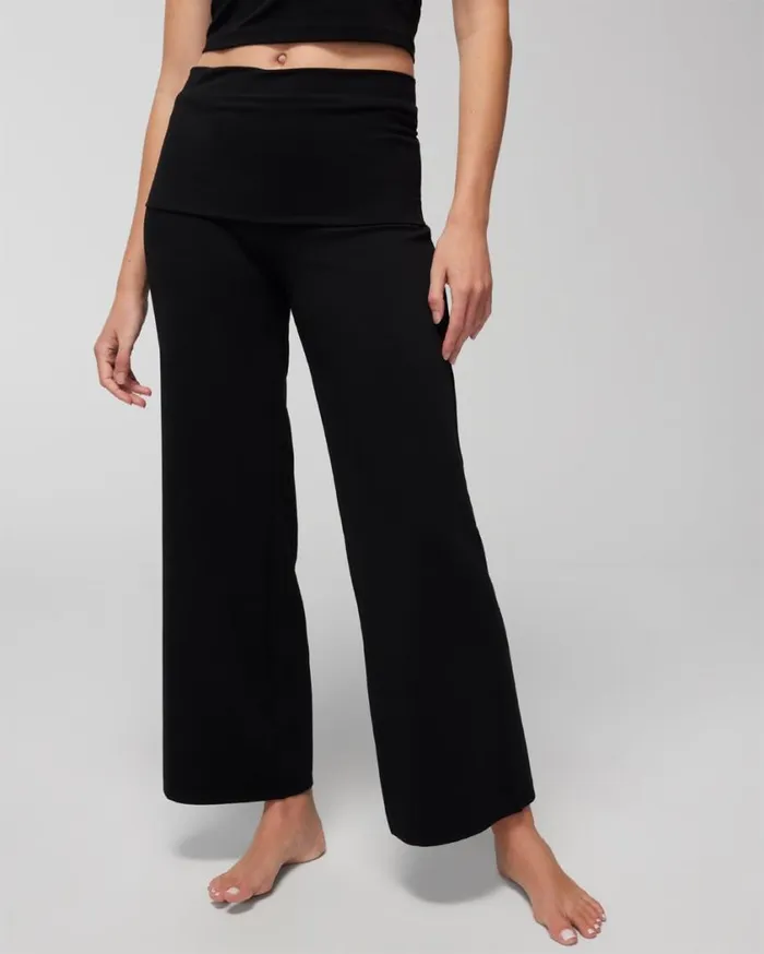Soma 247 FoldOver HighWaisted Bottoms Black Women Bottoms