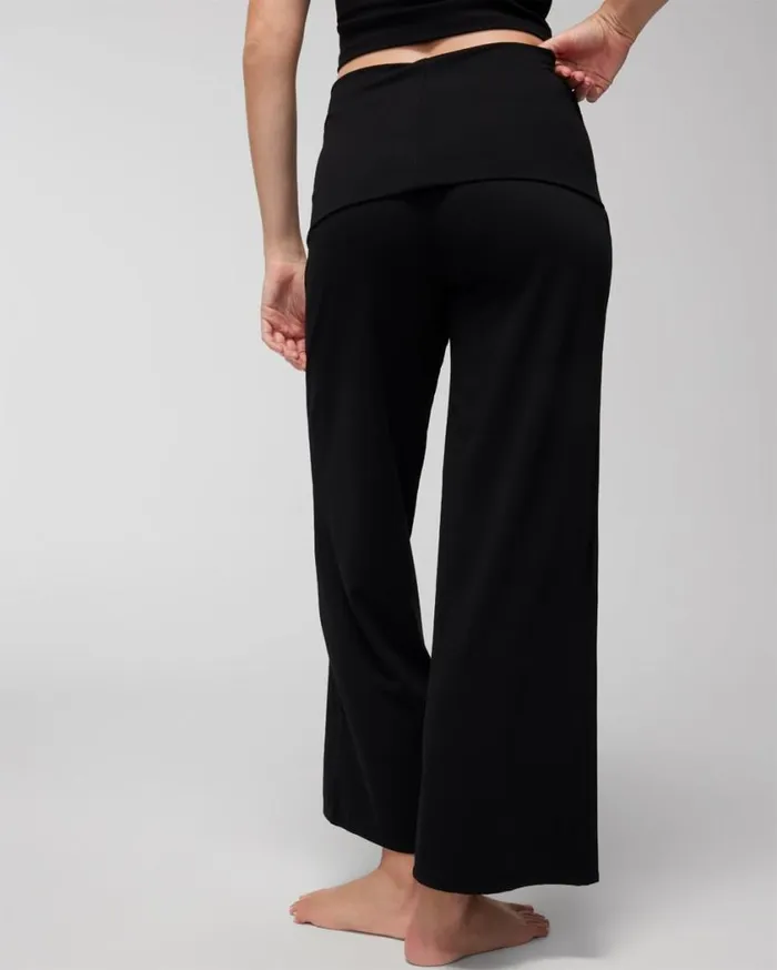 Soma 247 FoldOver HighWaisted Bottoms Black Women Bottoms