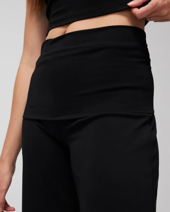 Soma 247 FoldOver HighWaisted Bottoms Black Women Bottoms