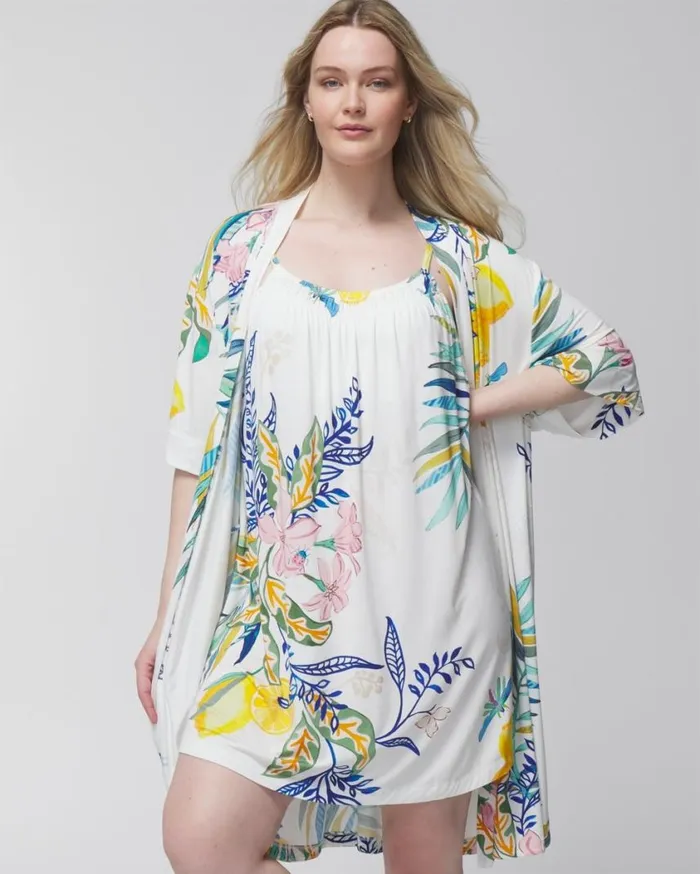 Soma Cool Nights Chemise Lemon Squeeze Grand Ivory Women Matching Sets and Separates