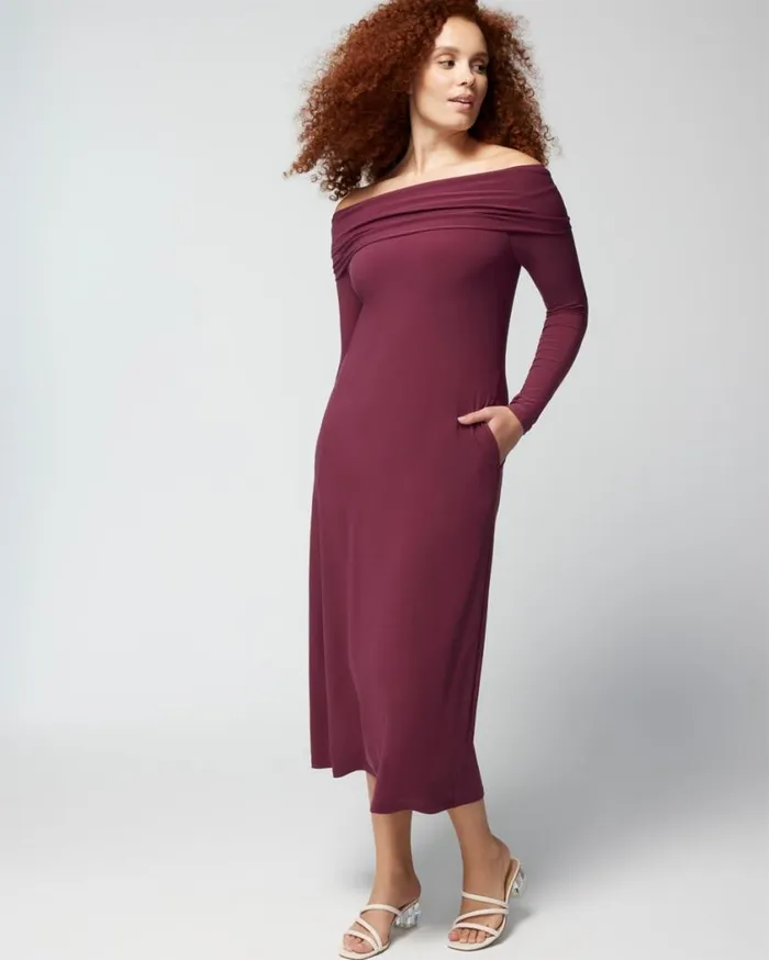 Soma Matte Jersey Midi Bra Dress Big Cab Women Midi Dresses
