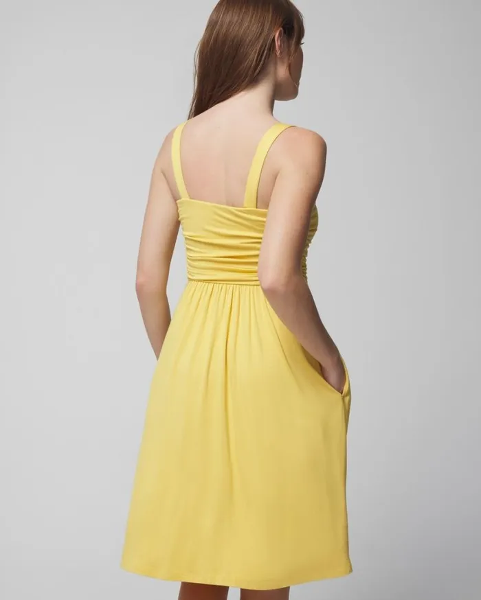 Soma Soft Jersey VWire Short Bra Dress Limelight Women Short Dresses