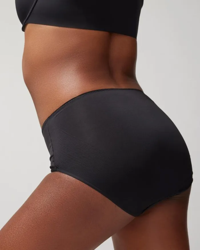 Soma Vanishing Tummy Modern Brief Gray Ink Women Panties