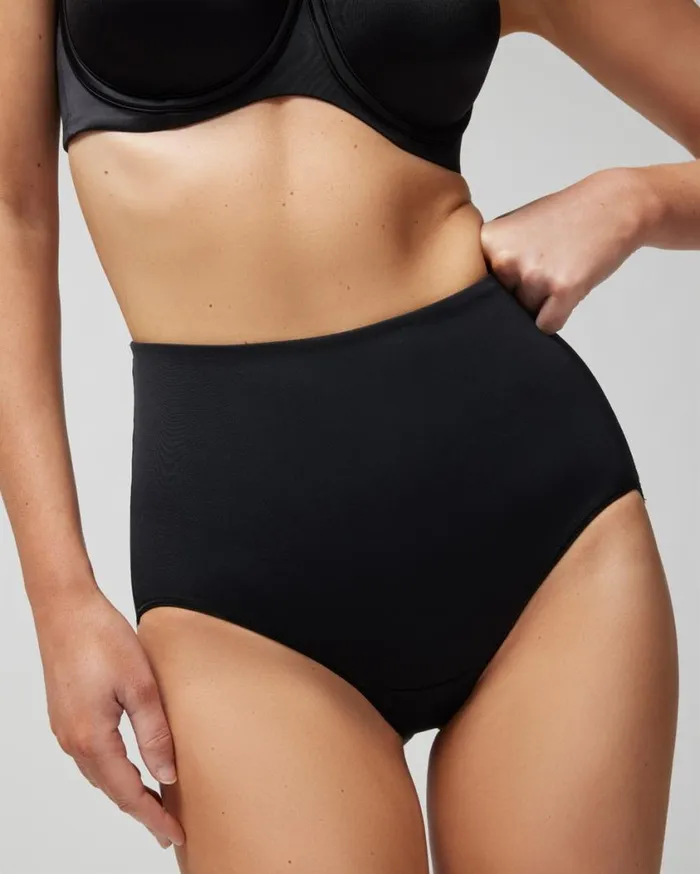 Soma Vanishing Tummy Retro Brief Gray Ink Women Panties