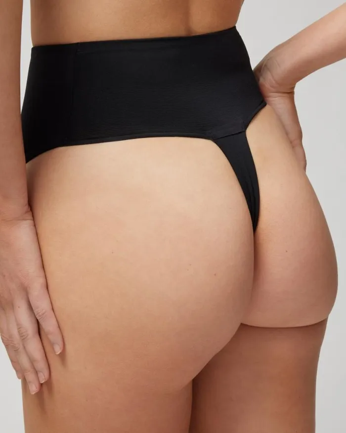 Soma Vanishing Tummy Retro Thong Sketchbook Flora Mini Dh Women Panties
