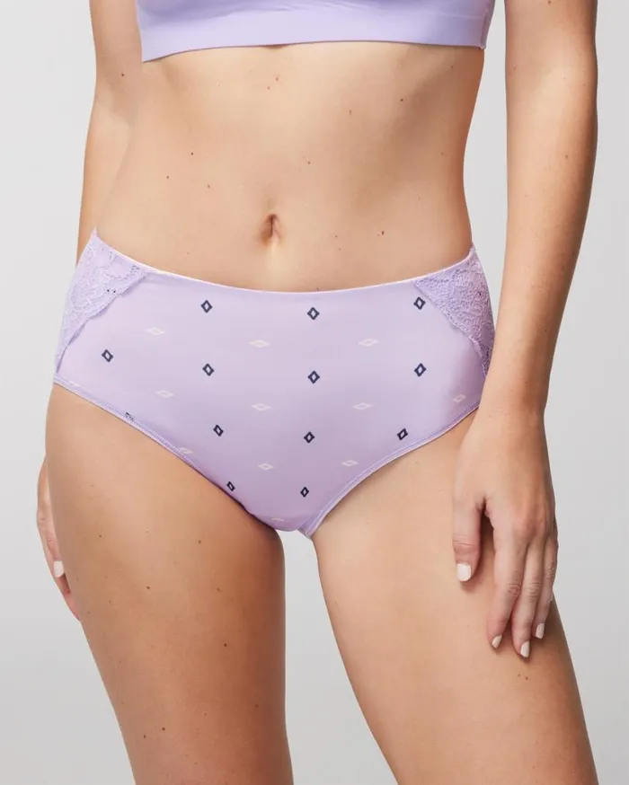 Soma Vanishing Tummy With Lace Modern Brief French Mauve Women Panties