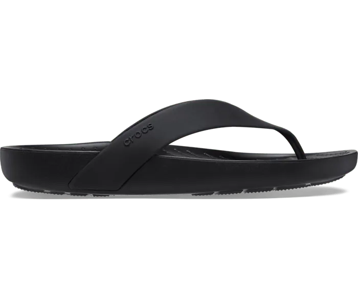 Splash Flip Black Women Crocs Slides