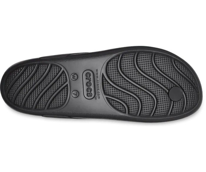 Splash Flip Black Women Crocs Slides