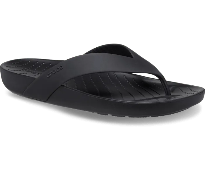 Splash Flip Black Women Crocs Slides