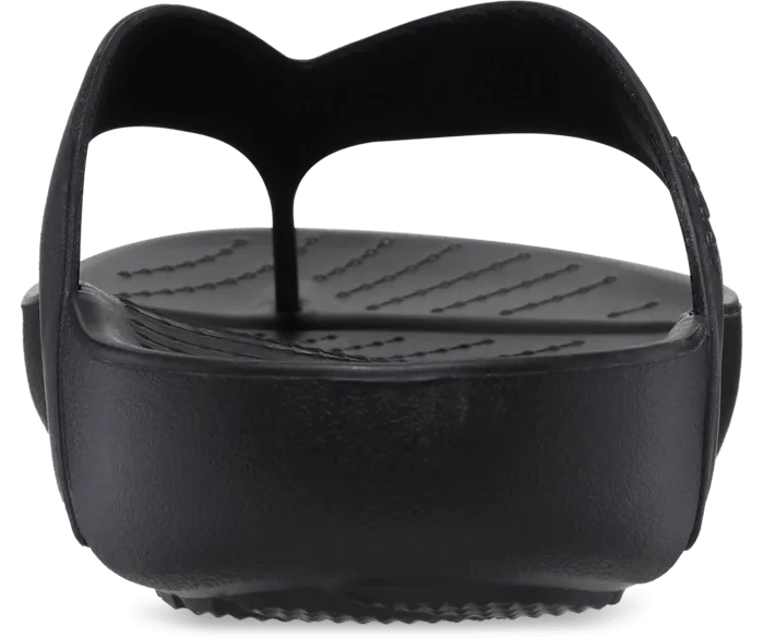 Splash Flip Black Women Crocs Slides