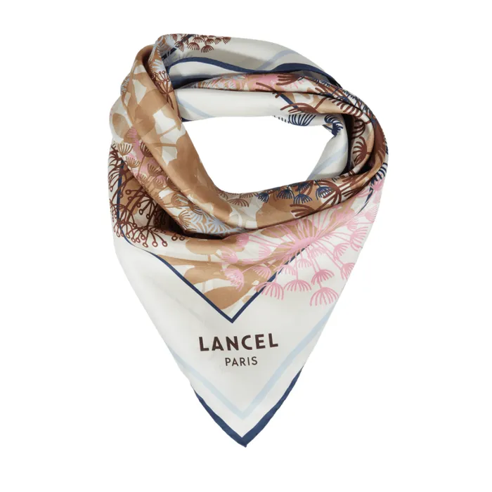 Square 70 Multico Snow Women Lancel Silk Square And Headband Square 70 Multico Snow Women Lancel Silk Square And Headband