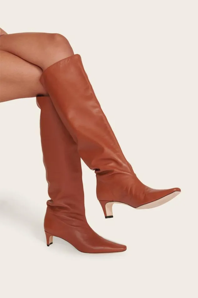 STAUD Boots WALLY BOOT Tan 8211 Women STAUD Boots WALLY BOOT Tan 8211 Women