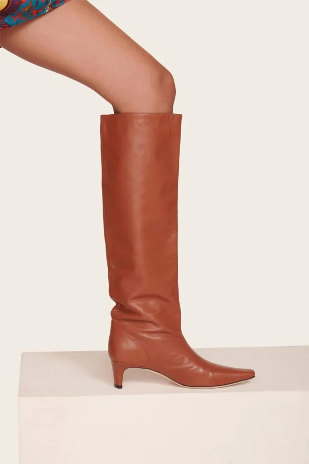STAUD Boots WALLY BOOT Tan 8211 Women STAUD Boots WALLY BOOT Tan 8211 Women