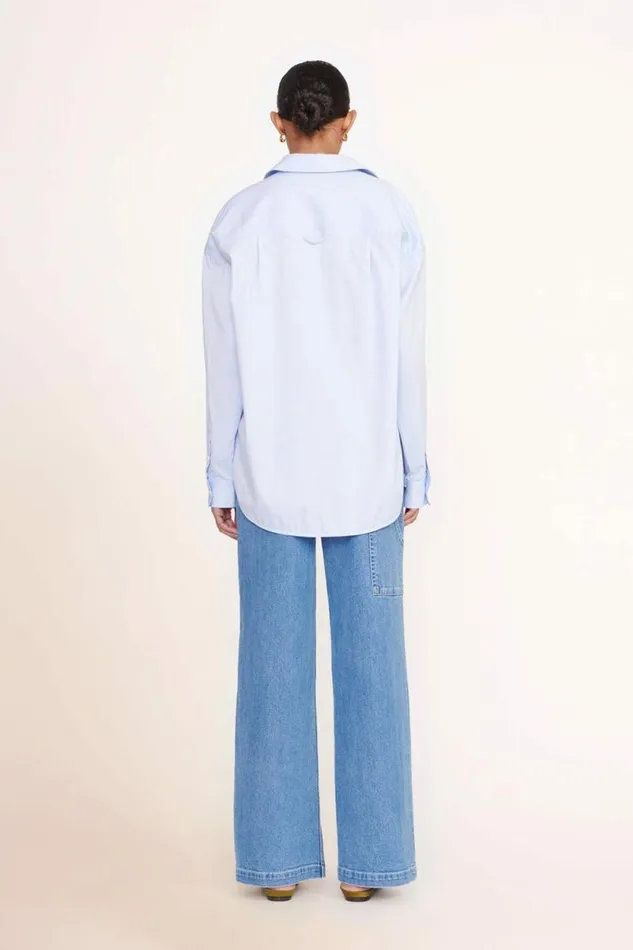 STAUD Custom Clothing CUSTOM X CBONZ CLASSIC OVERSIZED SHIRT Oxford Blue 8211 Pet