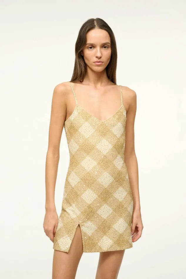 STAUD Dresses ACQUA DRESS Golden Hour 8211 Women