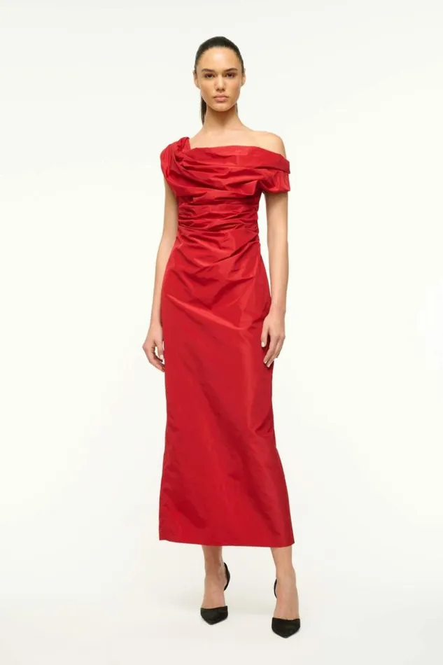 STAUD Dresses ANDREA DRESS Rouge 8211 Women