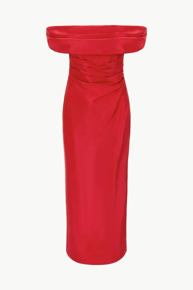 STAUD Dresses ANDREA DRESS Rouge 8211 Women