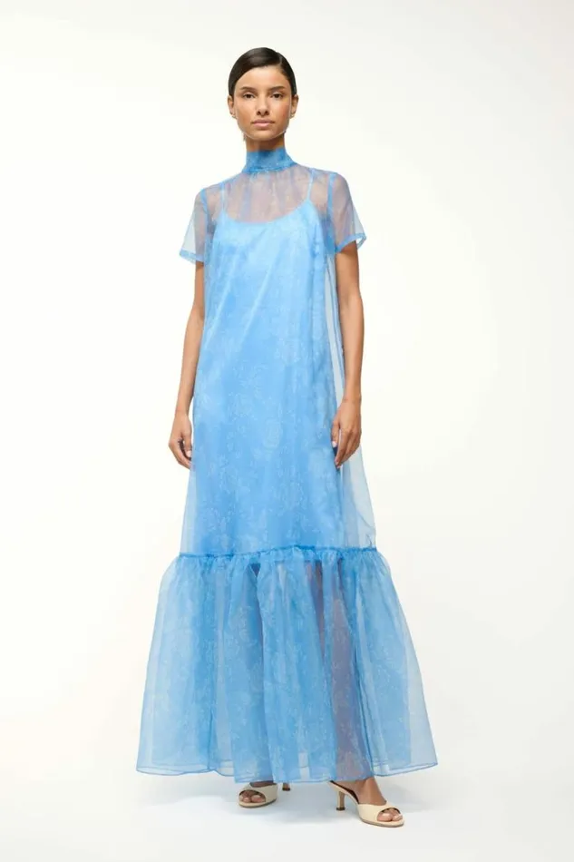 STAUD Dresses CALLUNA DRESS Blue Rose 8211 Women