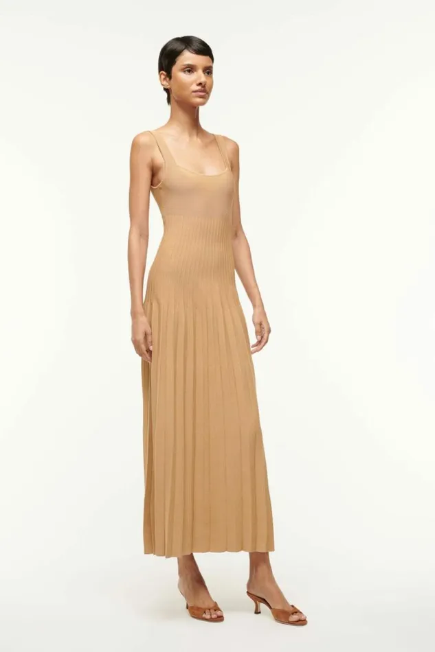 STAUD Dresses ELLISON DRESS Camel 8211 Women