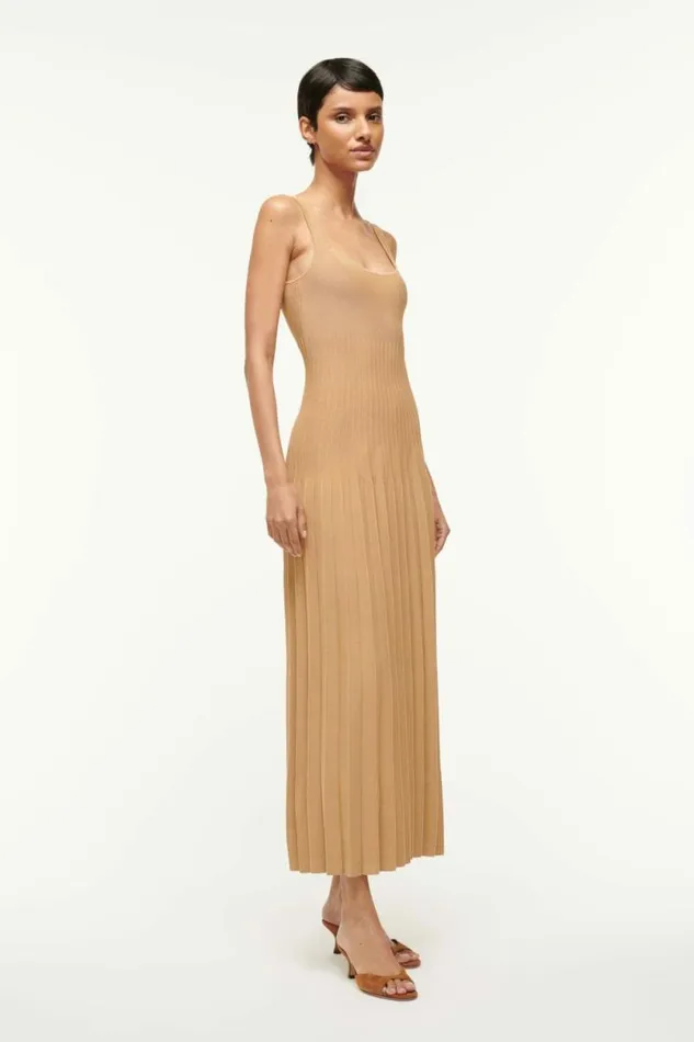 STAUD Dresses ELLISON DRESS Camel 8211 Women