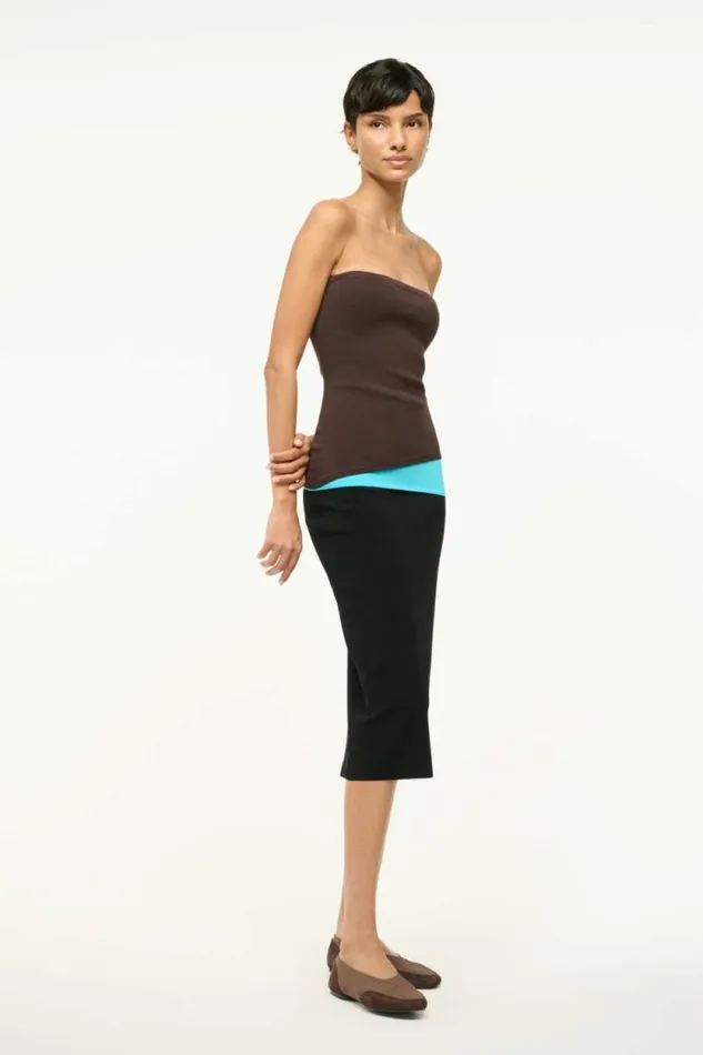 STAUD Dresses LA SERENA DRESS Earth Aqua Black 8211 Women STAUD Dresses LA SERENA DRESS Earth Aqua Black 8211 Women