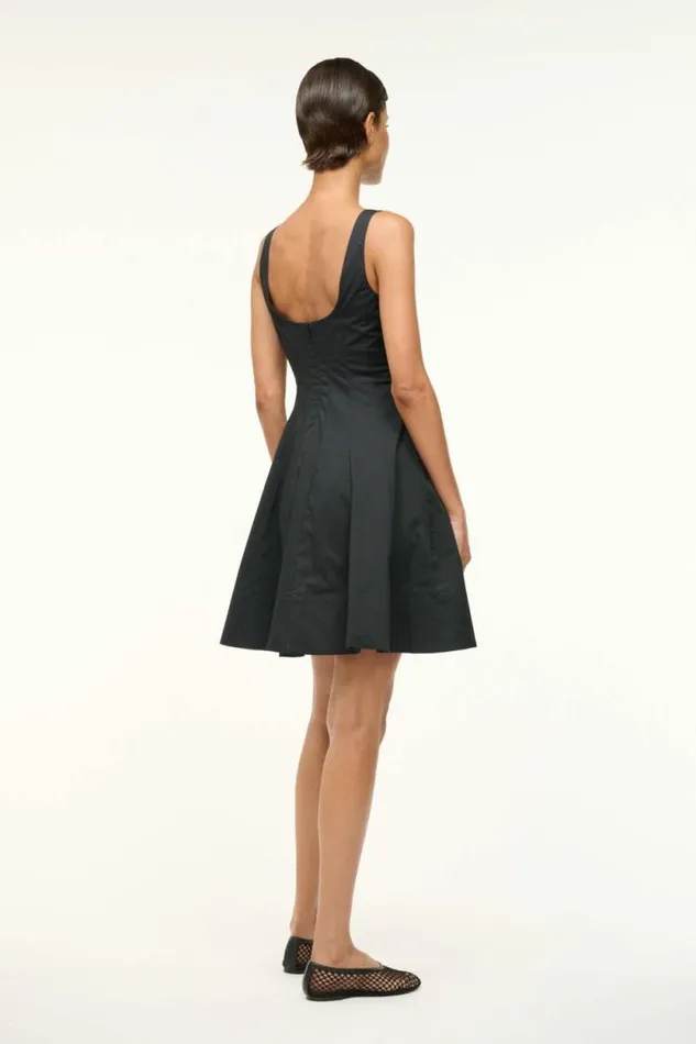 STAUD Dresses MINI WELLS DRESS Black 8211 Women