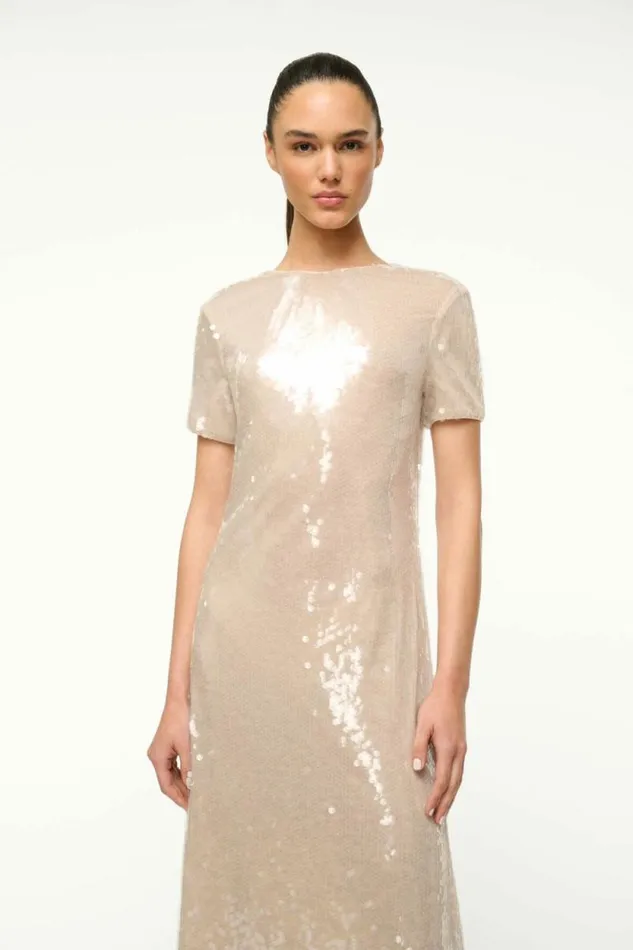 STAUD Dresses SAFI DRESS Moon 8211 Women STAUD Dresses SAFI DRESS Moon 8211 Women