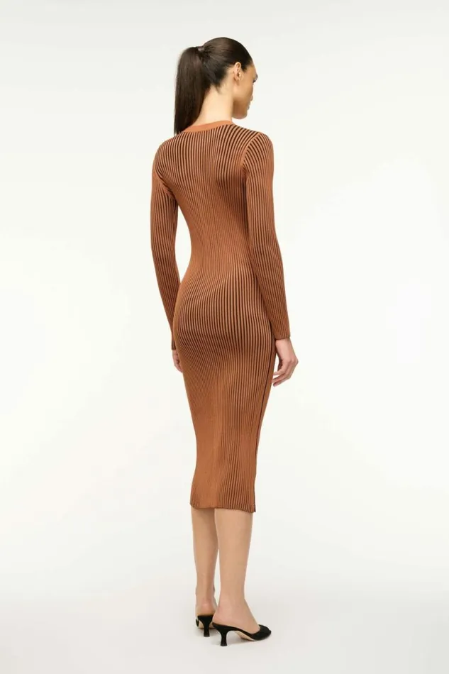 STAUD Dresses SHOKO SWEATER Black Tan 8211 Women STAUD Dresses SHOKO SWEATER Black Tan 8211 Women